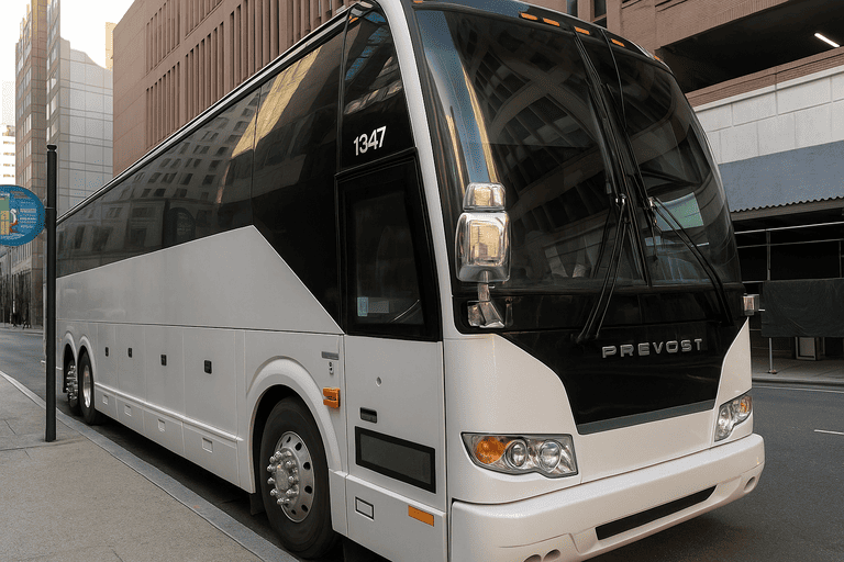 a Rancho Santa Margarita Charter Bus coach bus
