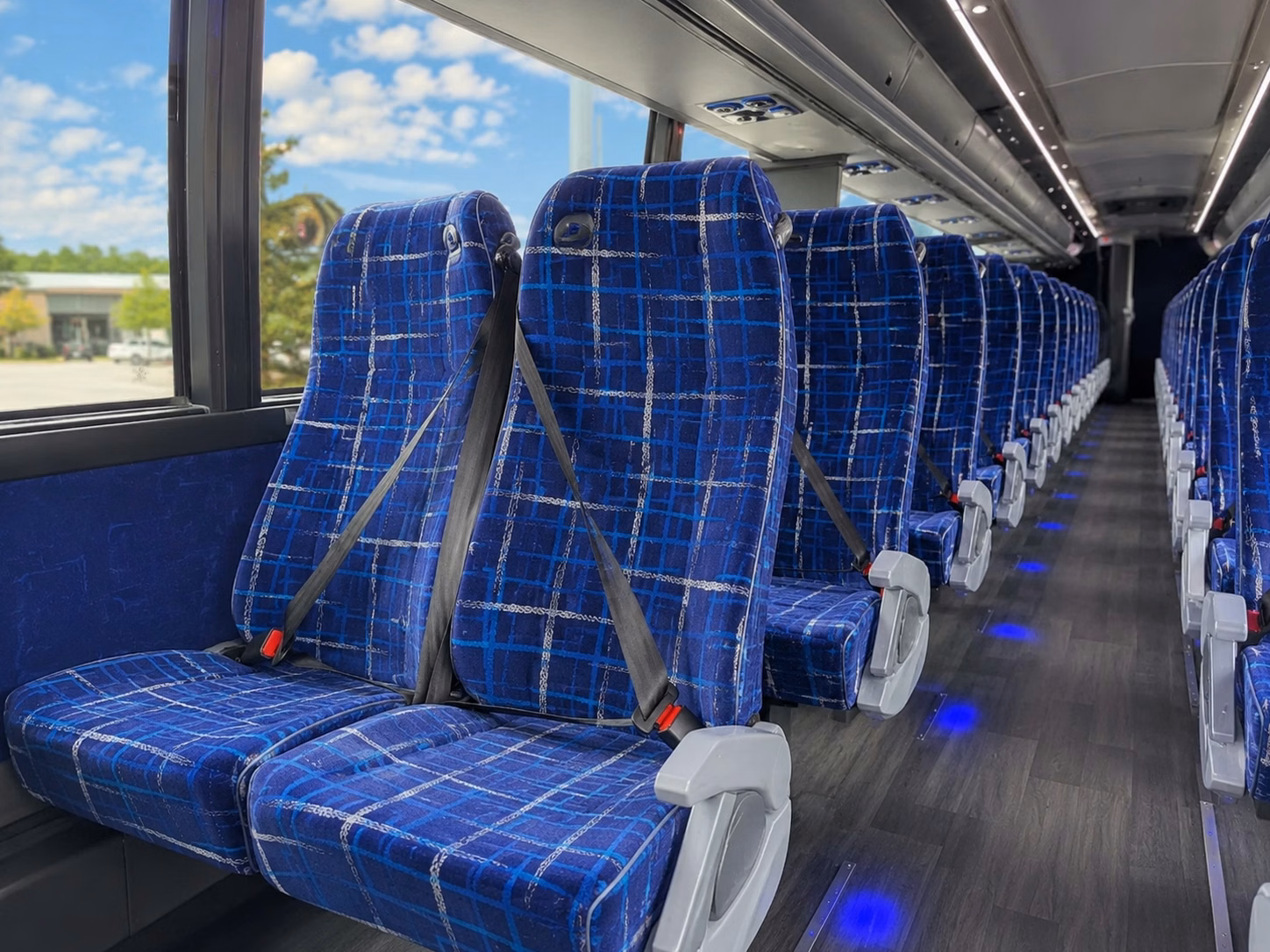 rancho santa margarita charter bus rental interior